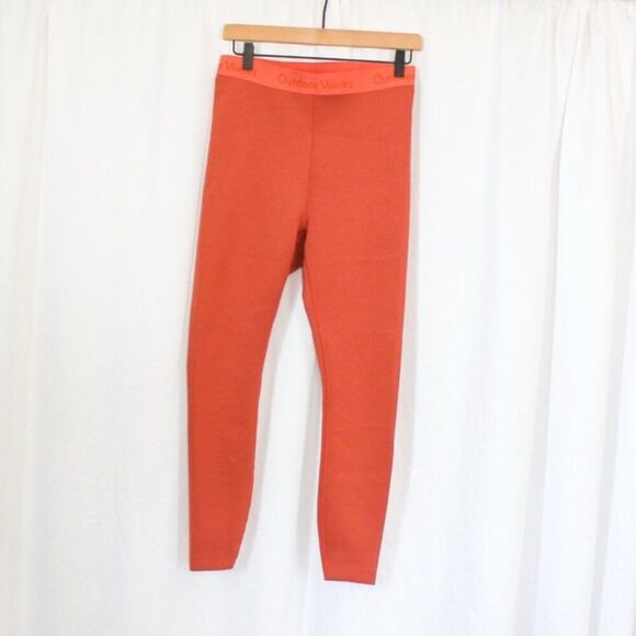 NWOT Outdoor Voices High Waisted Smooth 7/8 Leggings Orange Russet Logo Medium - Picture 4 of 10